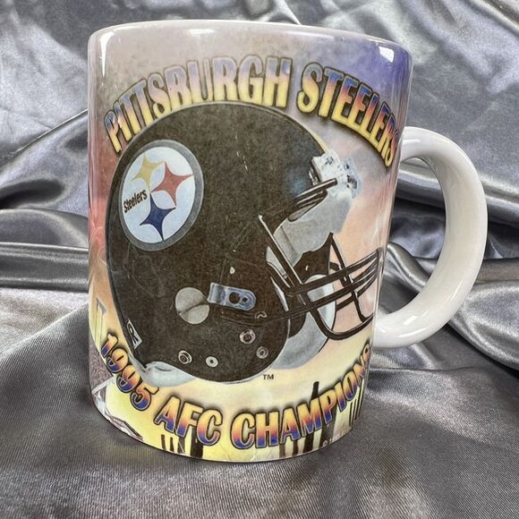 Super‎ Bowl XXX Steelers 10oz Coffee Mug Cup 1995 AFC Champions NFL Sun Devil - Picture 2 of 12